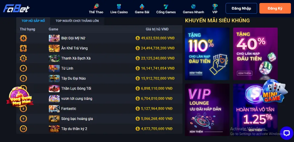 Cá cược thể thao trên điện thoại okking game